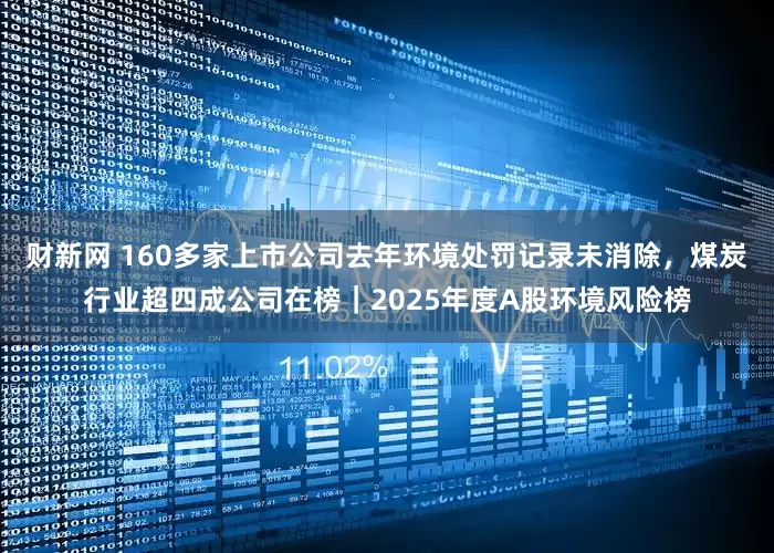 财新网 160多家上市公司去年环境处罚记录未消除，煤炭行业超四成公司在榜｜2025年度A股环境风险榜